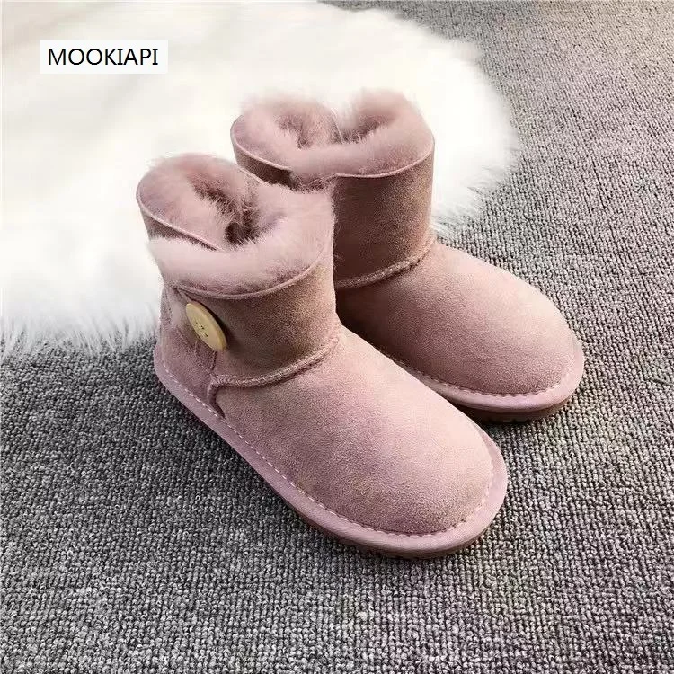 Australian brand\'s latest high quality children\'s shoes, 100% real sheepskin, natural wool, warm children\'s snow boots