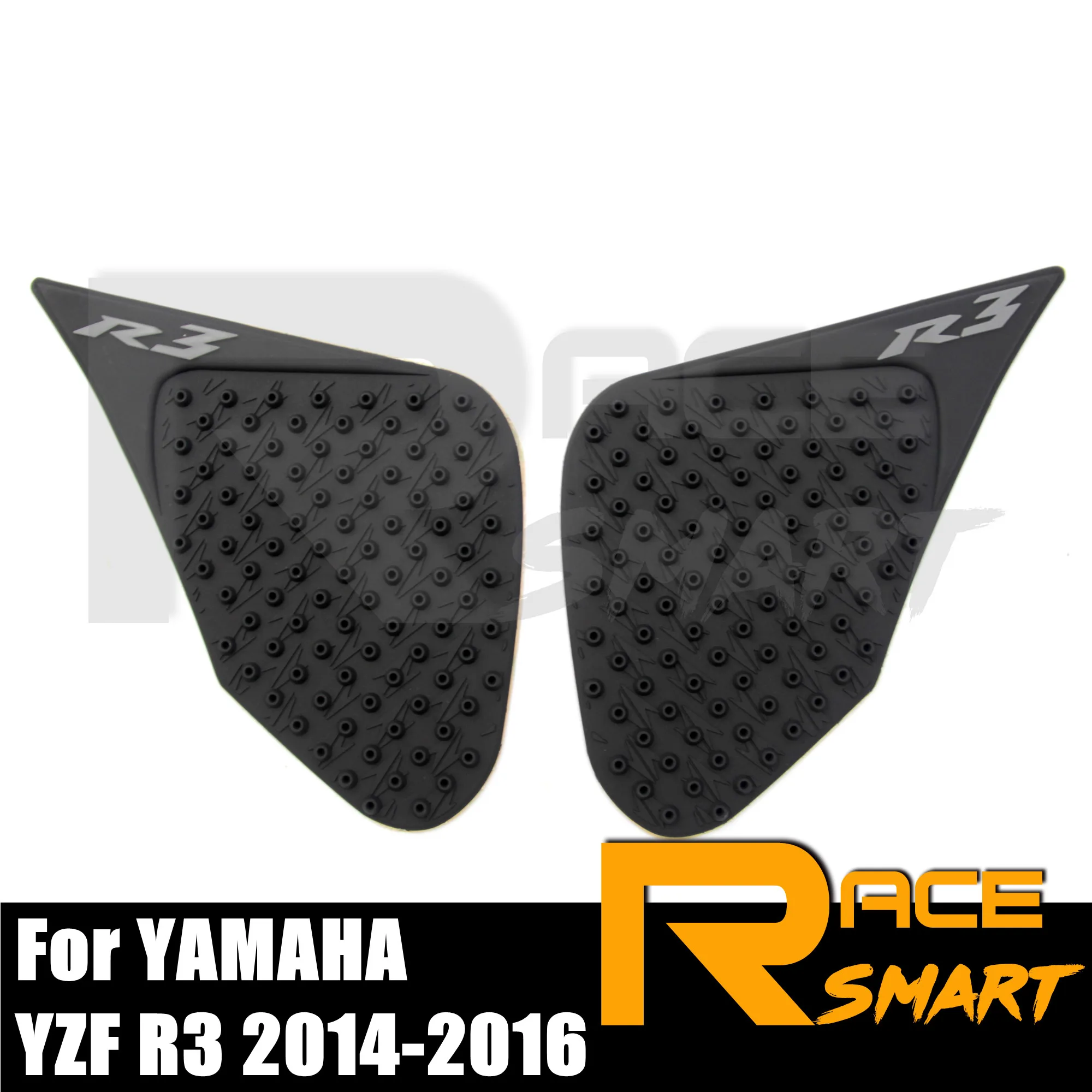 YZFR3 2014-2016 2PCS Motorcycle Gas Tank Pads Knee Grip Protector For YAMAHA YZF R3 YZF-R3 2015 Protective Fuel Sticker Side Pad