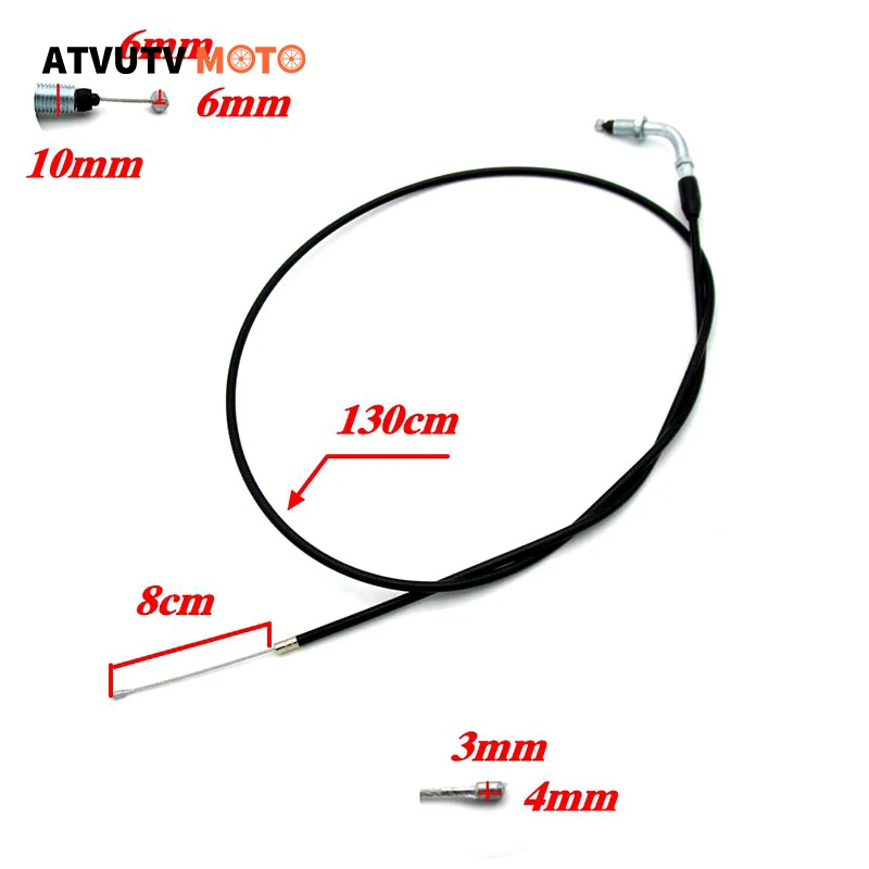 51 Inch Gas Throttle Cable for 2 Stroke 49cc 50cc 60cc 80cc Motorized Bicycle Push Bike Parts 70cc 90cc 110cc 125cc 130CM