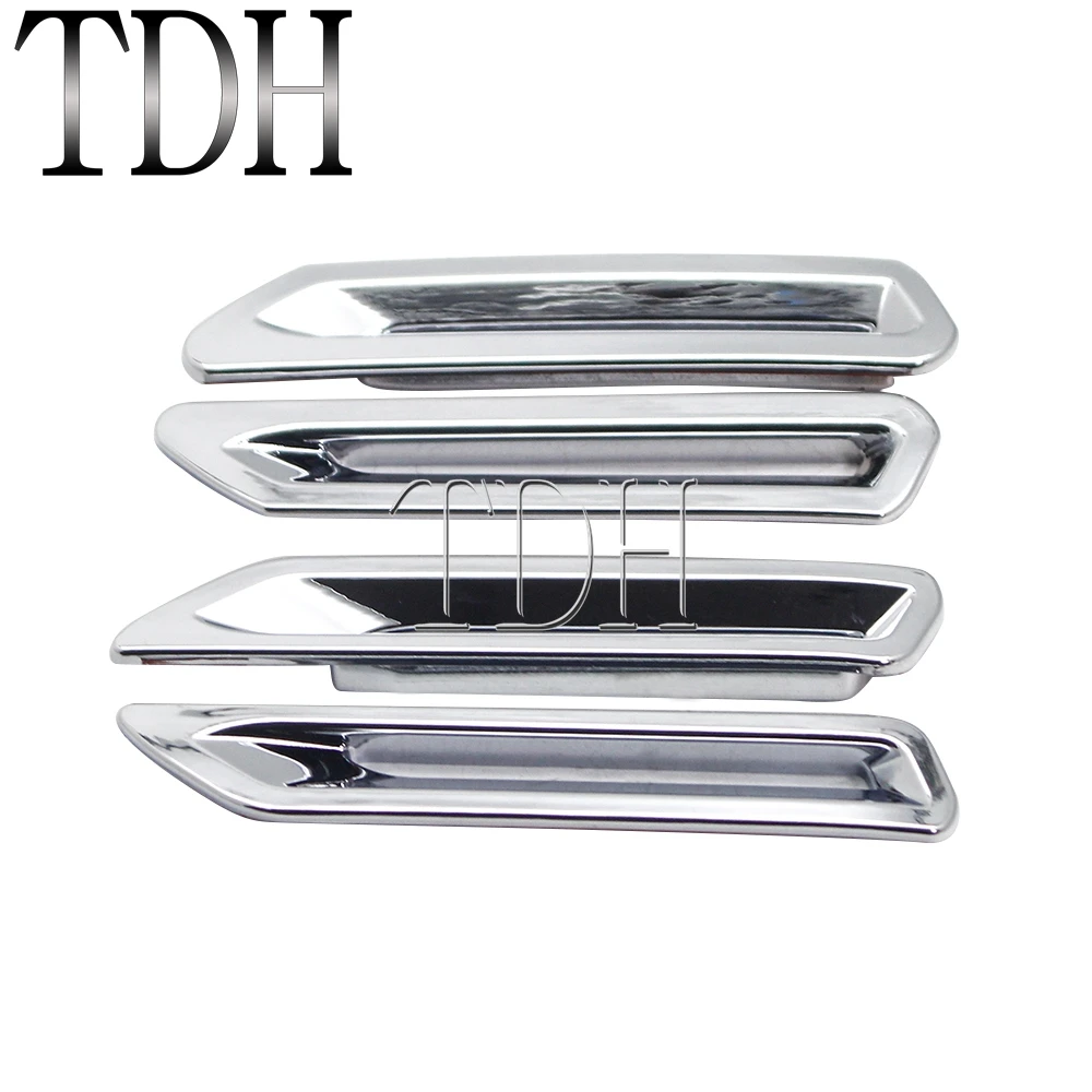 Chrome Plated ABS 4pcs Radiator Slot Trim Bazel Cover Trim Accessories For Honda Goldwing Gold Wing Tour DCT Airbag 2018-2021