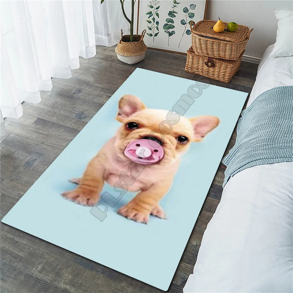 French Bulldog Area Rug 3D All Over Printed Non-slip Mat Dining Room Living Room Soft Bedroom Carpet 05