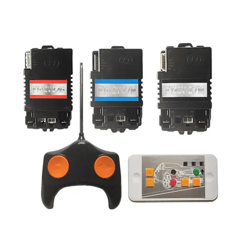 FY-6V27M FY-12V27M 어린이 전기 자동차 리시버, 블루투스 라이드 온 차량 송신기, 27mhz 리모컨 FY-2.4G, 12V