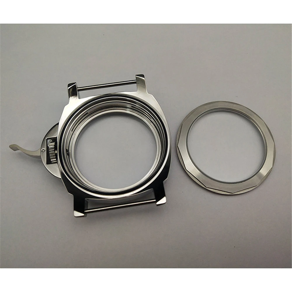 5ATM Polished Stainless Steel Watch Case for Eta 6497/6498 ST36 Watch Movement Repair Parts