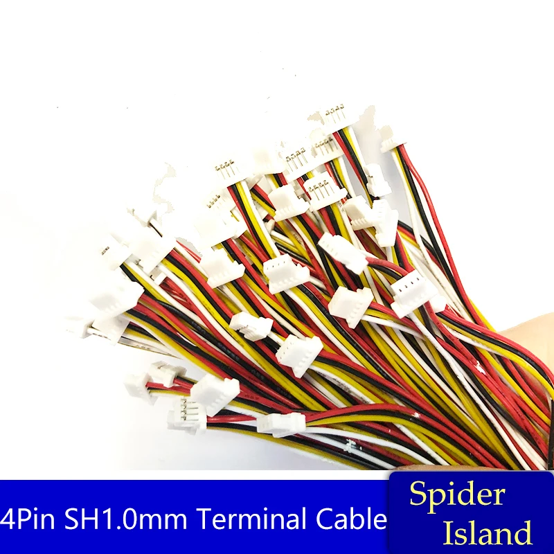 

1000pcs 4pin Jst - SH1.0mm 15cm connector with cable wire SH1.0MM 28AWG Wire Cable Connector 100mm-300mm 1571-28