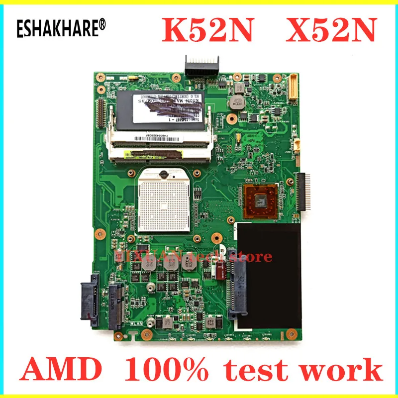 

ESHAKHARE K52N Motherboard REV:2.1 For ASUS X52N K52N K52D laptop Motherboard K52N Mainboard K52N Motherboard 100% test work