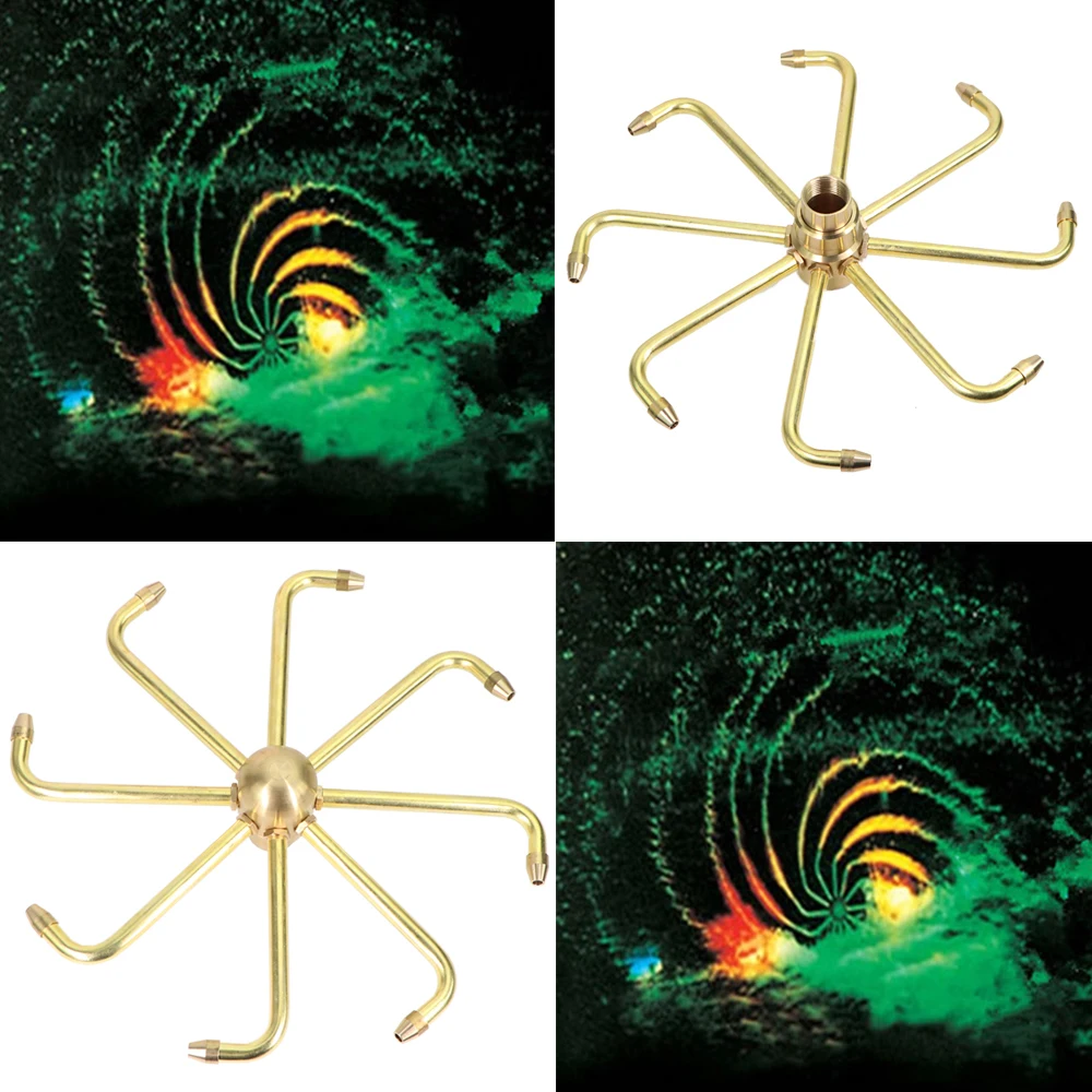 8-arm obracanie mosiężna dysza 1 \