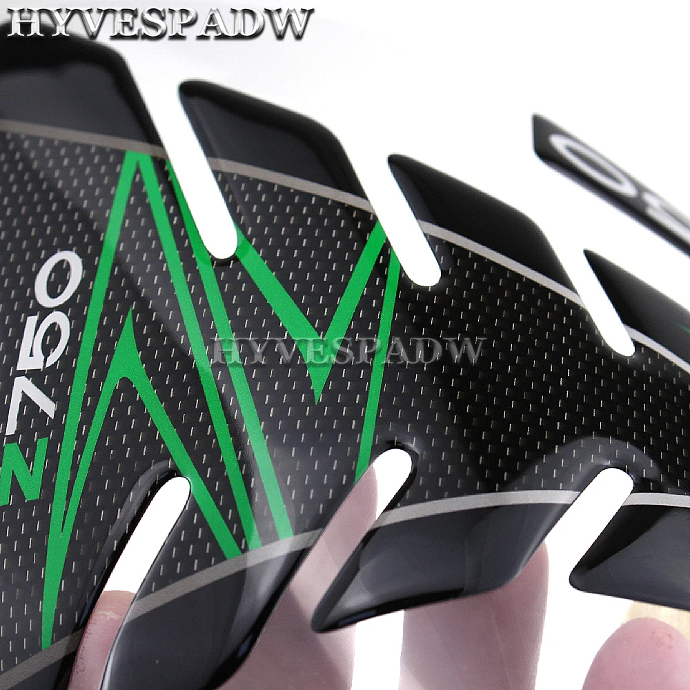 Motorcycle Accessories 3D Sticker Decal Emblem Protection Tank Pad Cas Cap Fit for Kawasaki Z750 Z 750
