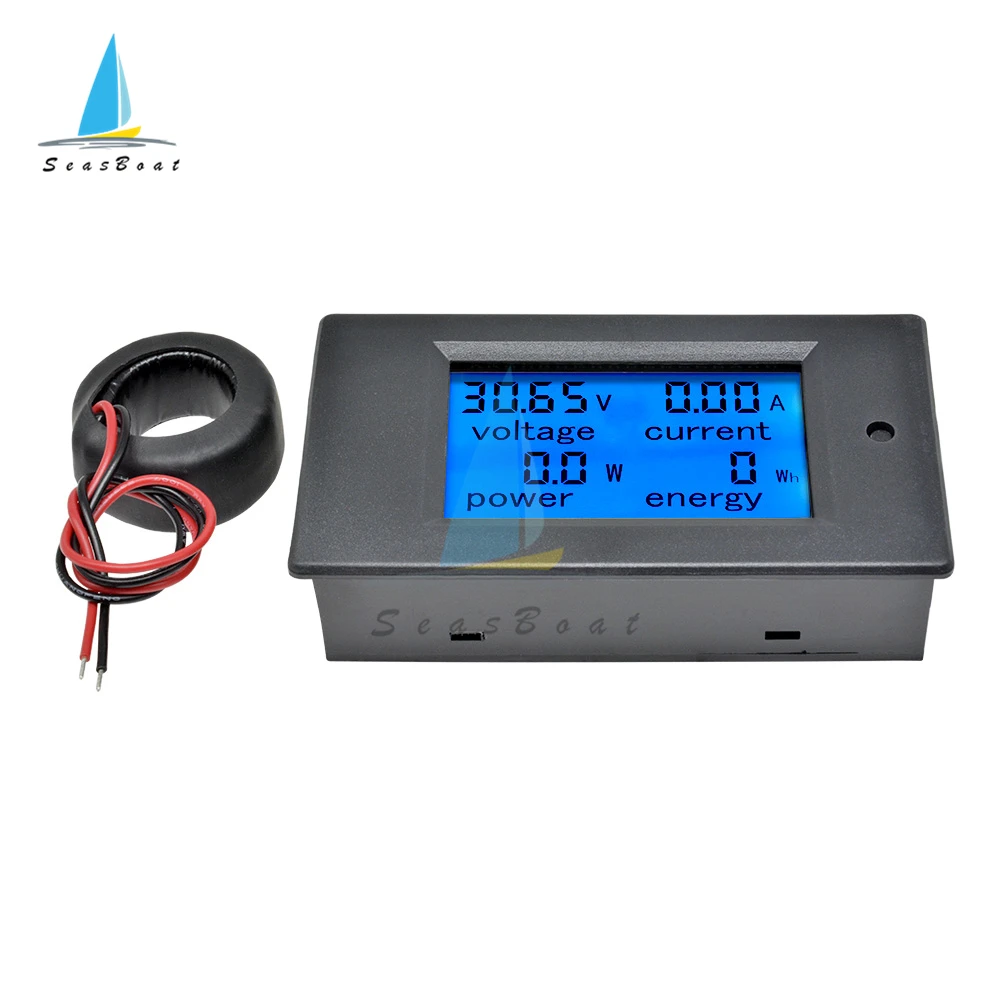 AC 80-260V 100A 50A 20A LCD Digital Voltage Meter Power Energy Indicator Voltmeter Ammeter Wattmeter Current Amps Volt Tester