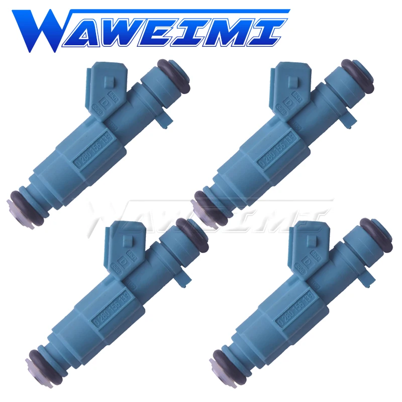 

WAWEIMI 4 Pieces Fuel Injector OE 0280156139 For Citroen C4 PEUGEOT 206 207 2.0 2003-2010 1984F3 9642872780