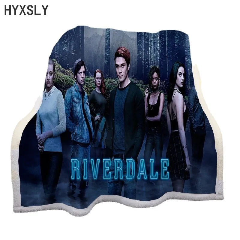 

3D Anime Printed NEW Riverdale Fleece Blanket for Beds Hot Sale Thick Quilt Fashion Bedspread Adults Kids Sherpa Throw Blanket