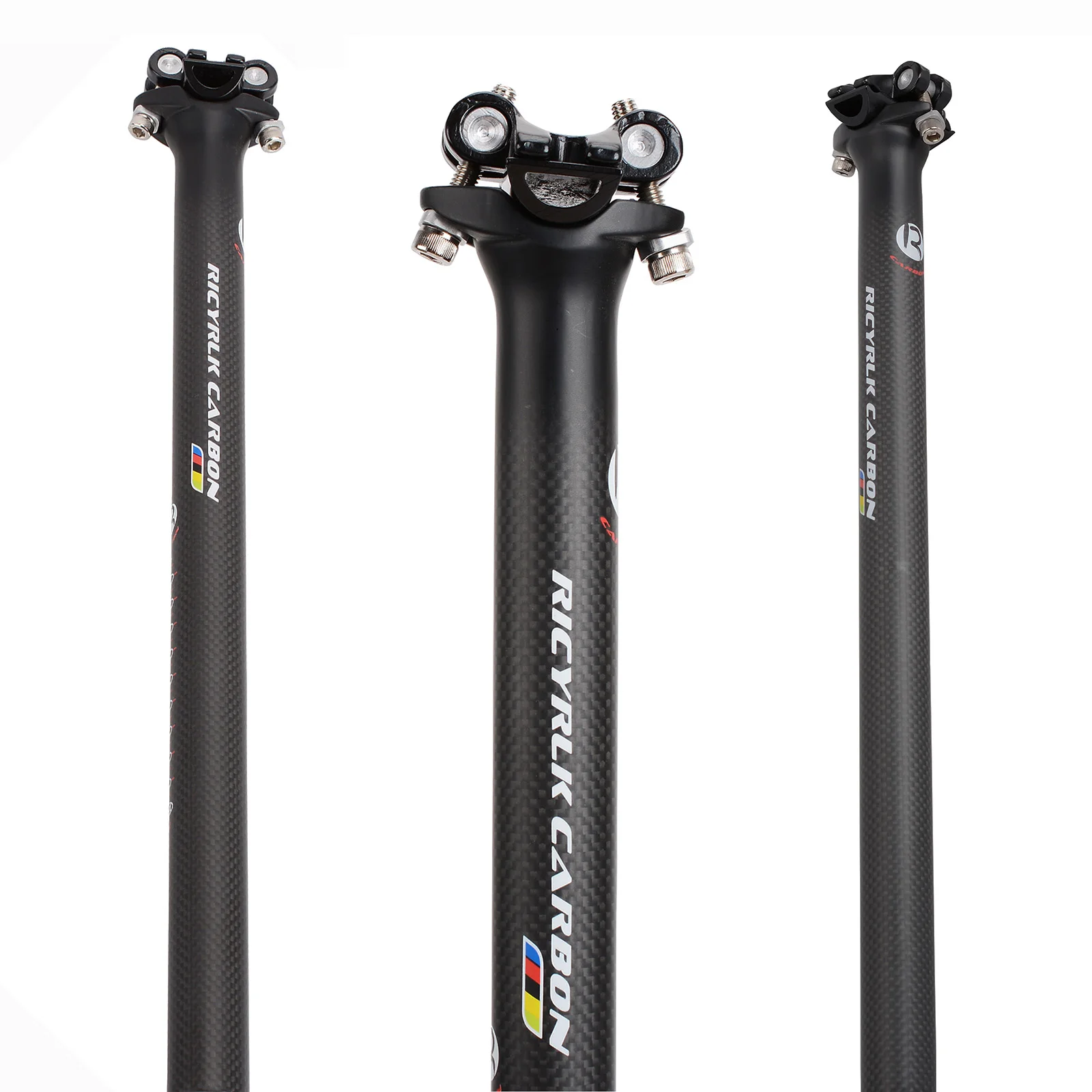 Carbon Seatpost 27.2/30.8/31.6mm matte 3k Carbon Fiber MTB/Road Bicycles Carbon Fiber seat post  350/400mmseat tube