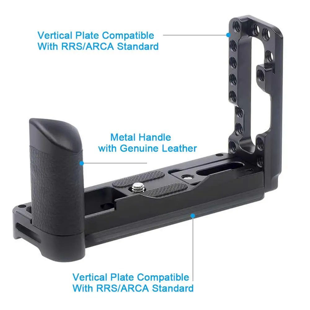 แผ่น QUICK RELEASE L Holder Grip สำหรับ Fuji Fujifilm X100V กล้อง,Benro ARCA Swiss Tripod HEAD