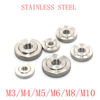 2-10PCS  M2 M2.5 M3 M4 M5 M6 m8 m10 stainless steel  small step Knurled Thumb Nuts