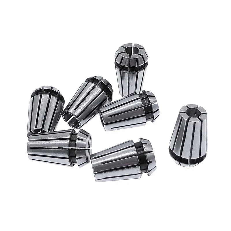 ER11 Spring chuck 1/1.5/2/2.5/3/3.175/4/5/6/6.35/7mm spring collet tool holder for CNC engraving machine&milling lathe chucks