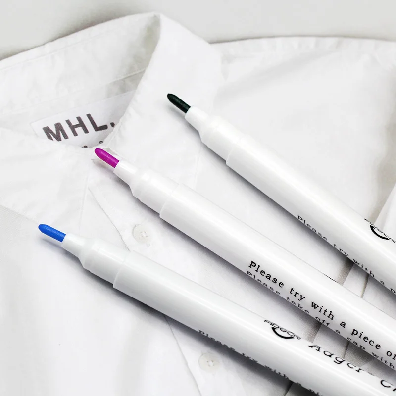 3 pcs Water Erasable Pens 7 Colors Sewing Accessories Marker Marking Pens Needlework Home Tools Cross Stitch