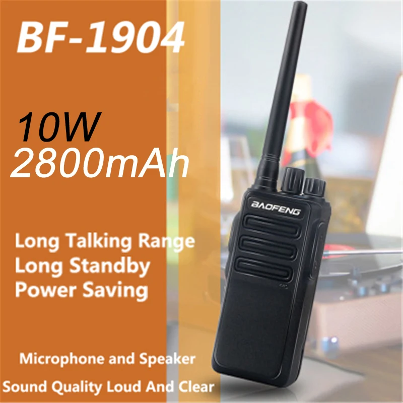 Baofeng Walkie Talkie BF-1904 10W UHF 2way Ham Radio Dual Band Mobile Radios Handheld BF1904 hf Transceiver Long Distance 2021