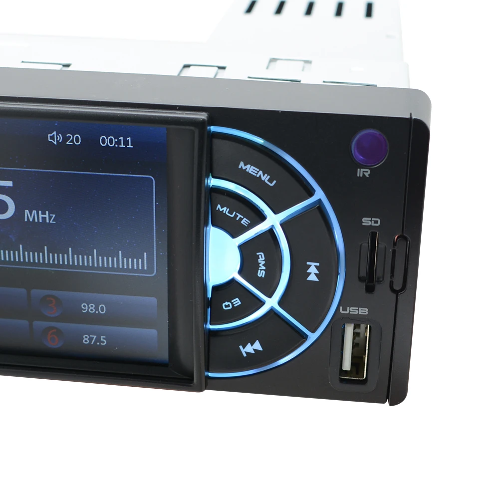 Autoradio Car Radio 1 Din Audio Stereo USB AUX FM TF MP5 Player 1din car radio Bluetooth With Remote Control LEDRear View Camera