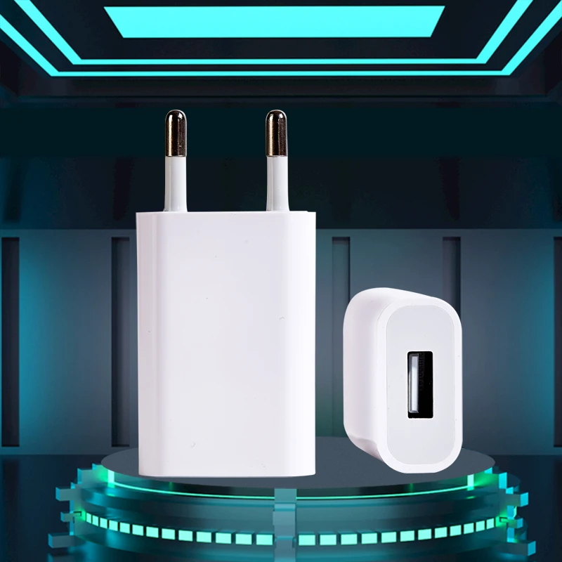 20pcs eu stecker 5v 1a usb wand handy ladegerät tragbarer lade block reise netzteile für iphone samsung xiaomi huawei – Detail 1