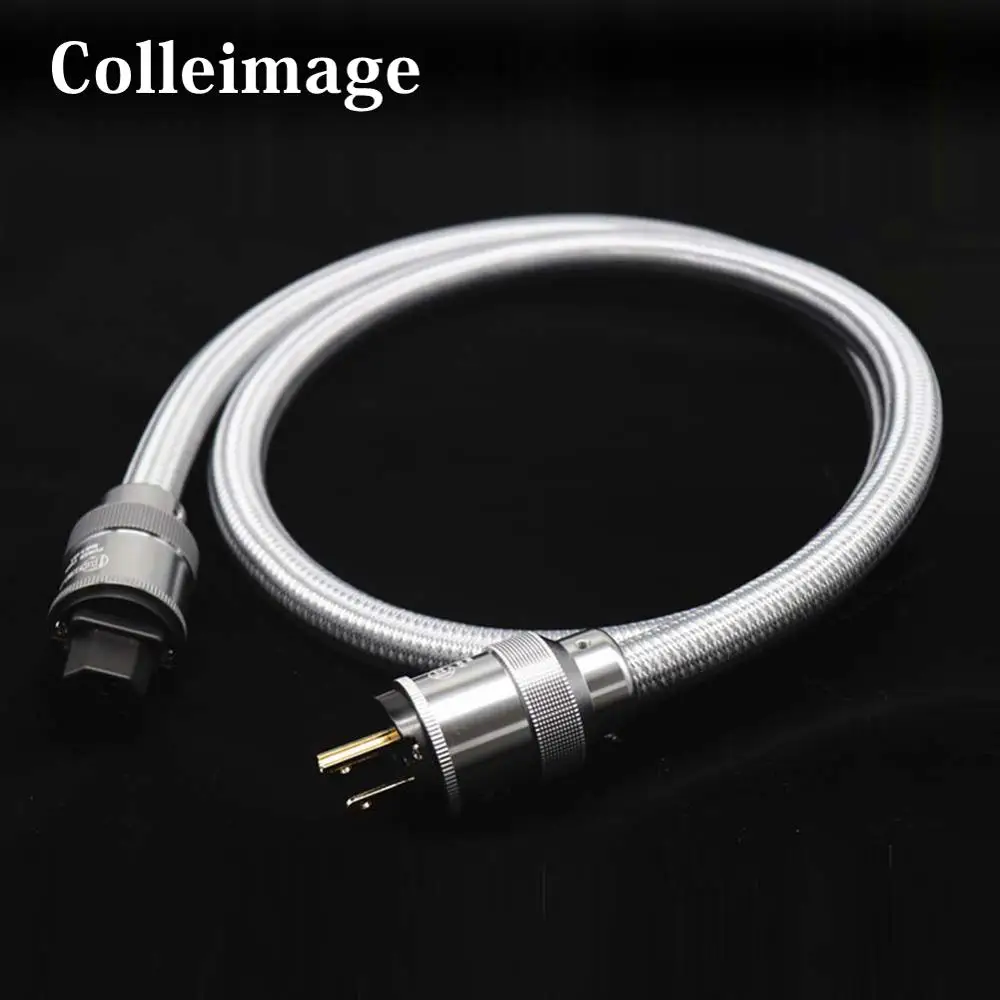 Colleimage KRELL High Quality Pure Copper CRYO-156 Power Plug Hifi EU Schuko US/EU AC power Cable Hifi Audio Power