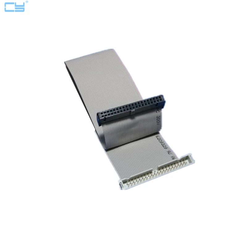 ยืดหยุ่นแบนฮาร์ดดิสก์ไดรฟ์ข้อมูลสาย 40Pin PC ชายหญิง IDE Hard Disk Drive Connector Extension ใหม่ C26 สาย