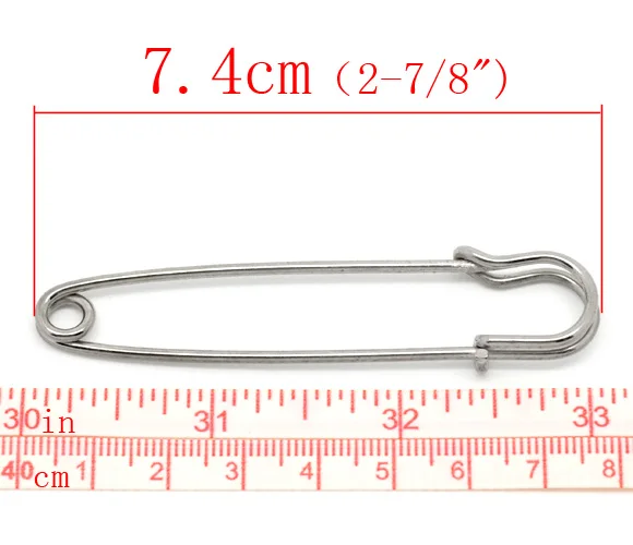 1Pack Silver color  Metal Safety Pins Stitch Holders Brooch Craft Findings DIY Sewing Tools Jewelry  Apparel Accessories