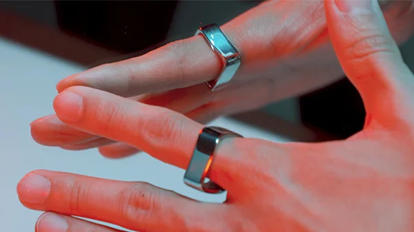 Anillo Ambi (plata/negro) para trucos de Magia, círculo cuadrado, accesorios de Magia para mago, primer plano, ilusión óptica de calle, accesorios