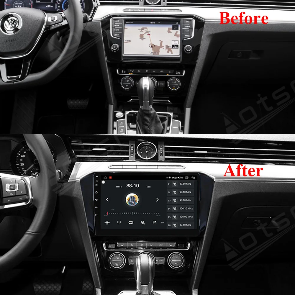 128 Carplay Screen Multimedia Stereo Android Player For VW Volkswagen Magotan 2016 GPS Navigation Audio Radio Receiver Head Unit