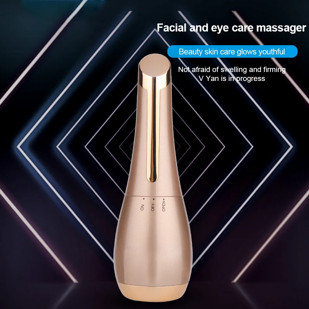 2 In 1 Electric Facial Eye Care Massager Face Importer Vibration Ionic Massage Anti Aging Wrinkle Removal Lifting Firming