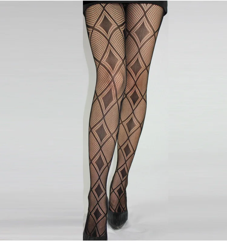 Fashion Womens Lady Girls Black Sexy Fishnet Pattern Jacquard Stockings Pantyhose Tights  skull Woman 1pcs dww36