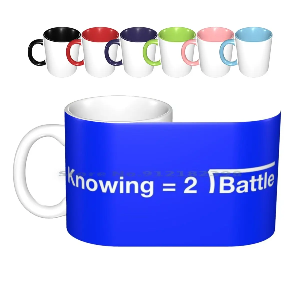 Gi Joe : Knowing Is Half The Battle ( Blue ) Ceramic Mugs Coffee Cups Milk Tea Mug Gi Joe Meme Catch Phrase Motto Knowledge