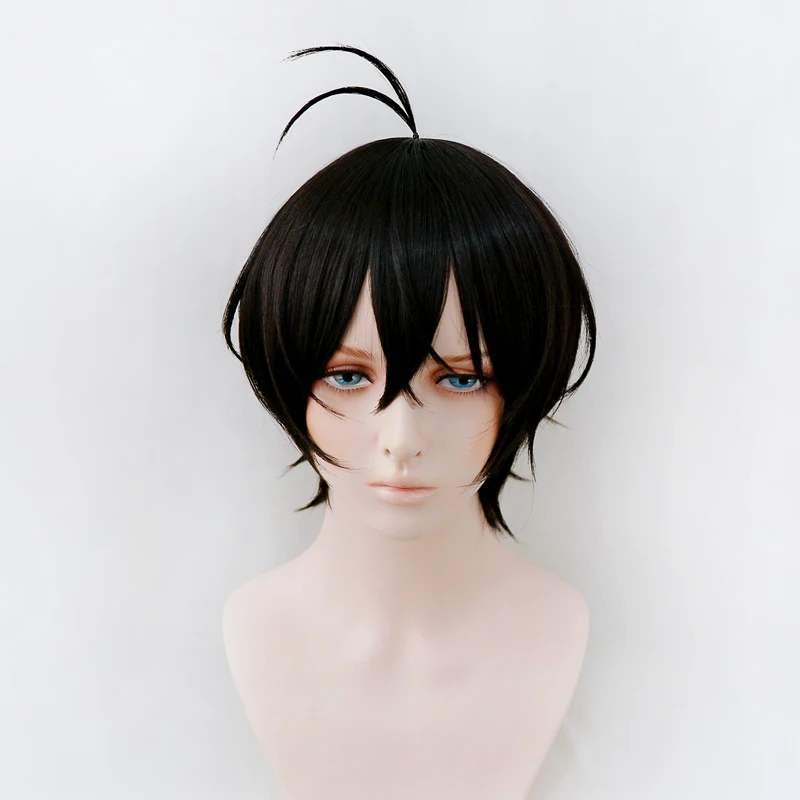 SK8 the Infinity Chinen Miya Black Short Wig Cosplay Costume SK Eight Heat Resistant Synthetic Hair SK∞ Men Women Party Wigs