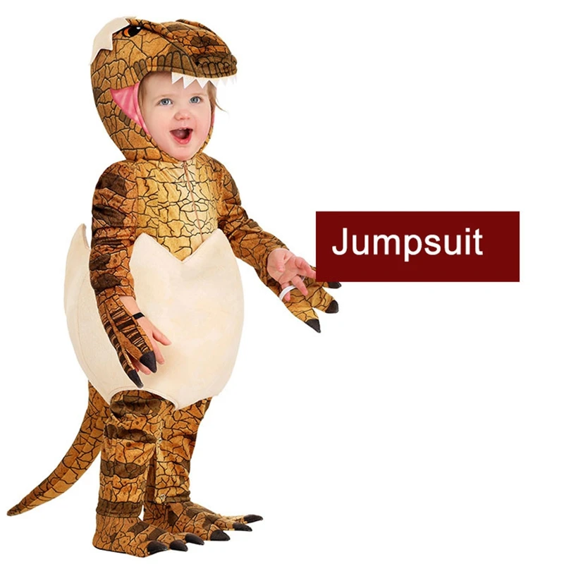 2021 Kids Toddler Dinosaur Eggshell Costumes Girls Boys Halloween Cosplay Children Dino Pretend Game Party Role Play Dress Up