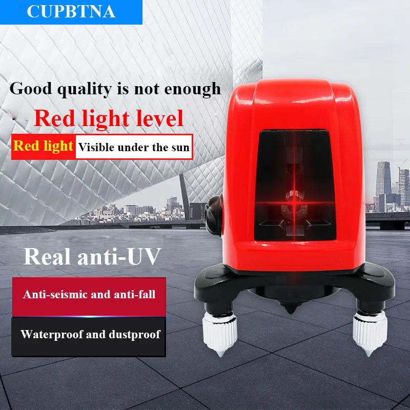 

New Ultra High Precision 2 Line 360° Laser Rotation Auto Leveling Green/Red Light Indoor Outdoor Installation Works Laser Level