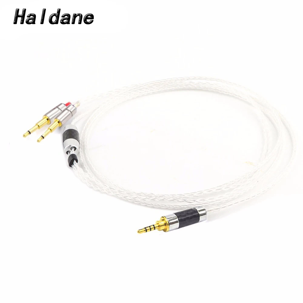 

Haldane HIFI 2x2.5mm Silver Plated Headphone Upgrade Cablefor HD477 HD497 HD212 pro EH250 EH350 Oppo PM-1PM-2 audese sine