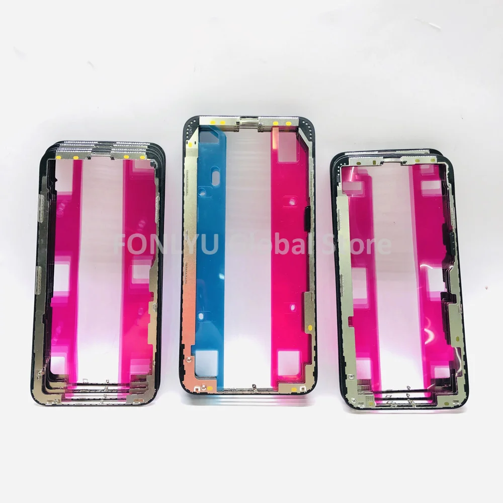 5pcs/Lot Top Quality ORI Front Bezel Frame with Adhesive Tape for iPhone 13 14 Plus 11 Pro Max LCD Middle Frame for iPhone XR 11