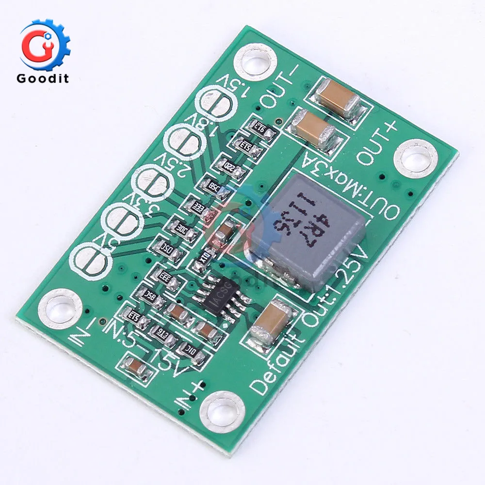 DC DC Step Down Power Module 5-16V To 1.25V/1.5V/1.8V/2.5V/3.3V/5V Universal Adjustable Buck Voltage Converter Board 3A For LCD