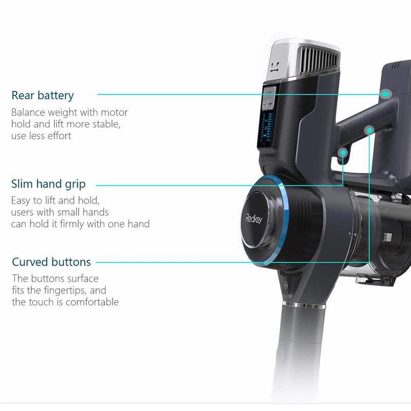 Redkey F10 cordless Légür tisztább Maroktelefon Szikratávirát foldable ortable Légür 400W 23kpa 0.6L Letörölget Szegélykő 60 Min stv Üteg Élet