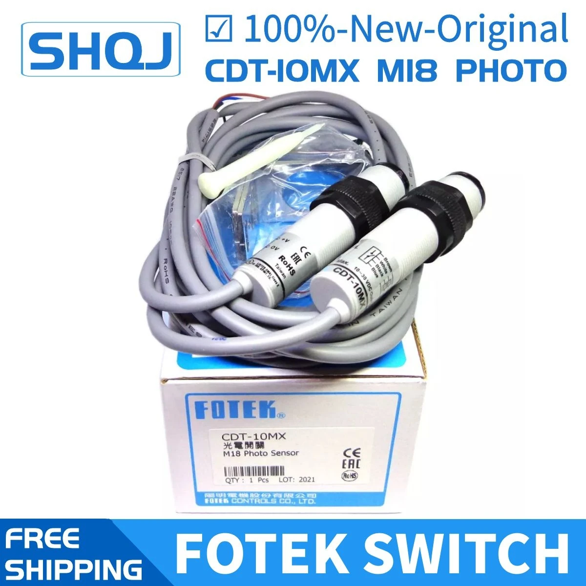 Fotek Cdt10mx Sensor de Foto 100-novo-original