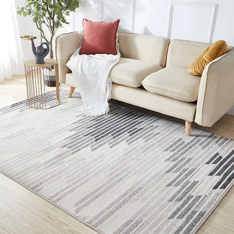 Nordic Ins Concise Living Room Carpet Light Luxury Bedroom Rug Modern Sofa Coffee Table Floor Mat Large Area Polypropylene Rug