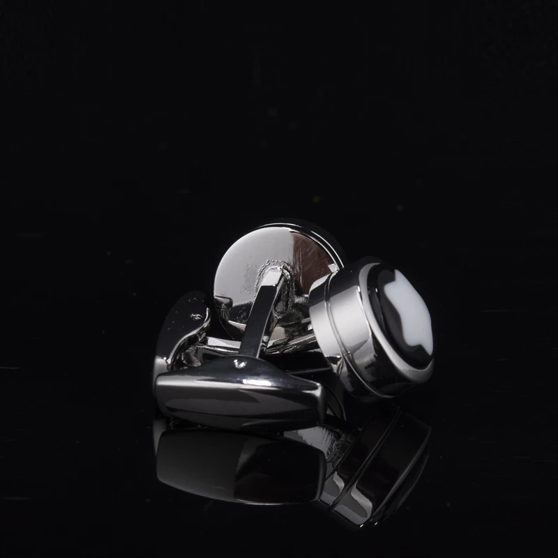 FLEXFIL Luxury shirt cufflinks for men\'s Brand cuff buttons cuff links gemelos High Quality round wedding abotoaduras Jewelry