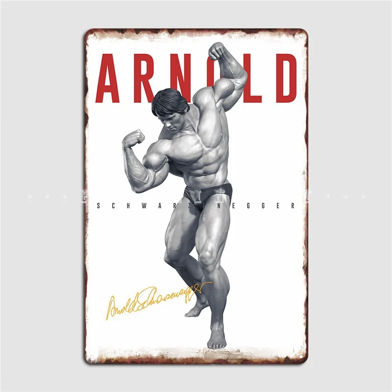 Arnold Schwarzenegger Metal Sign Plaques Retro Cinema Kitchen Club Bar Tin Sign Posters