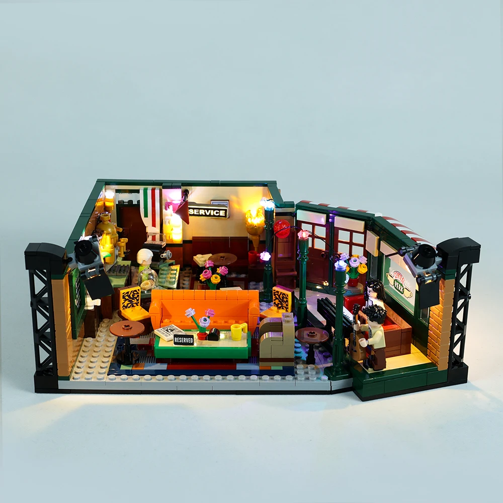 EASYLITE LED Light Up Kit For Ideas Series 21319 Friends Central Perk Coffee Shop Television Building Blocks Toys Set No Model