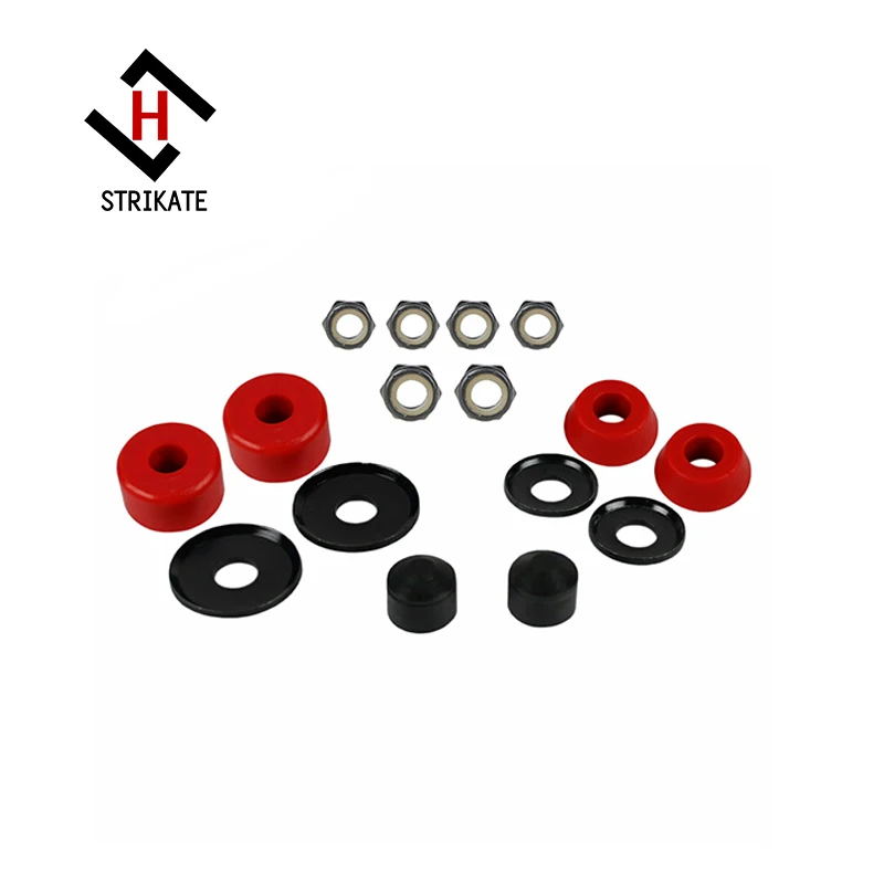 

12pcs Truck Parts Kit Skateboard Truck Rebuild Kit 95A Bushings Washers Pivot Cups Nuts For 2 Trucks