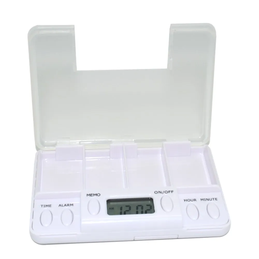 GREENWON Pill Case Storage Drug Box Plastic Shell Compartment Medicine Divider Tablet Cutter Tool