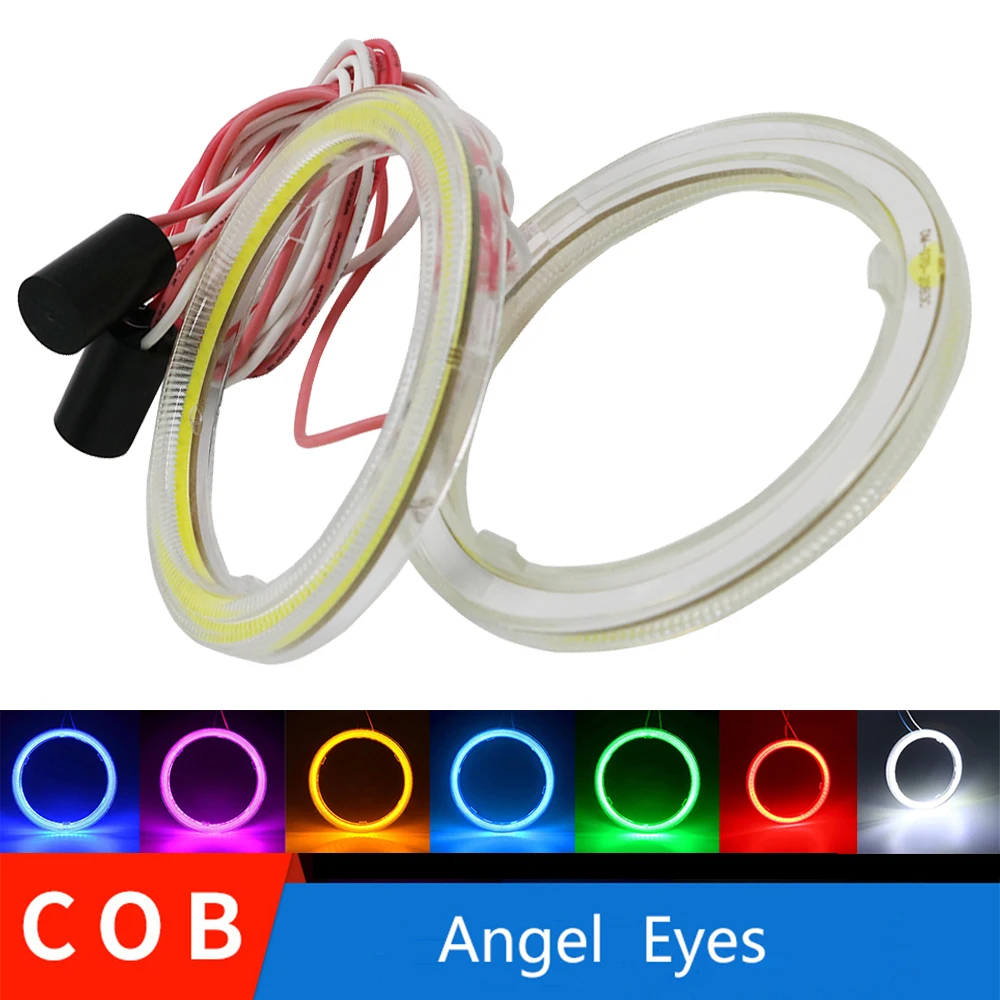 

YSY 2pcs Car Angel Eyes Led Car Halo Ring Lights Led Angel Eyes Headlight for Car Auto Moto Moped Scooter Motorcycle 80mm/85mm