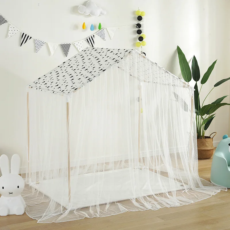 Ins baby sofa children\'s tent game house baby game house mosquito nets children\'s game house anti-mosquito soft fence game pool