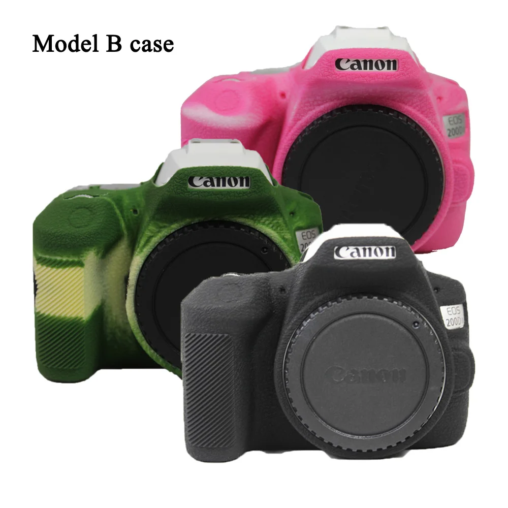 DSLR Camera Case Bag Soft Silicon Case Rubber Protection Bag  For Canon EOS 200D 200D II  200D Mark II Rebel SL2 Kiss X9 DSLR