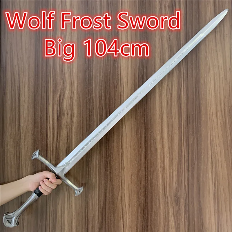 104cm Movie Cosplay Sword Prop 1:1 Wolf Frost Sword Weapon Role Play Gift Safety PU Winter Frost Sword Big