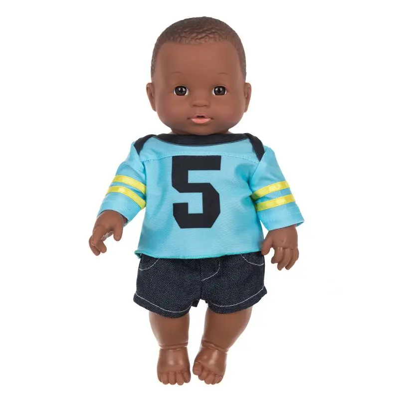 1pcs 12inch 30cm African Black Baby Boy Explosion Head Black Skin Baby Toy