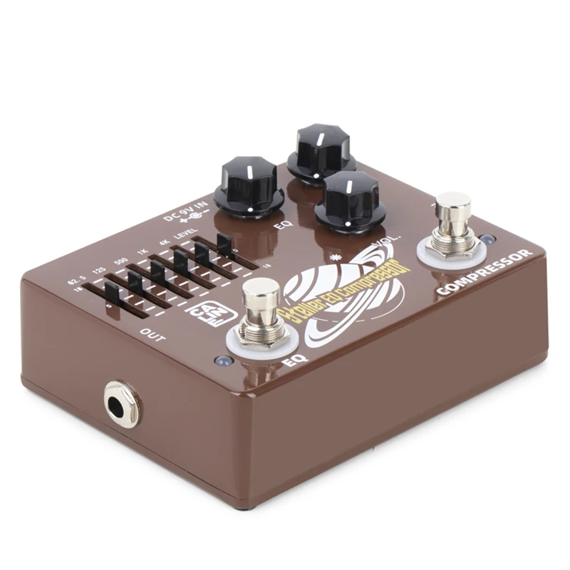 Caline DCP-10 Stella Bass Compressor & 6 Band EQ 2-in-1 Effect Pedal True Bypass Electric Guitar Parts & Accessories